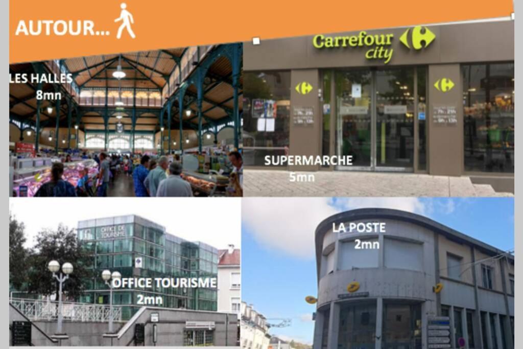 Le Laventin - 52M2 - Boulevard De La Grotte - Hyper Centre Lourdes Zewnętrze zdjęcie